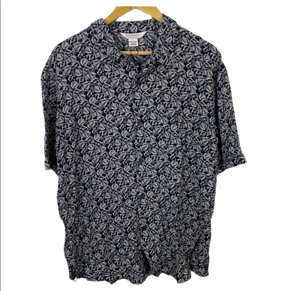 Eleven Paris Spatial Premium Button Down Shirt Size Large